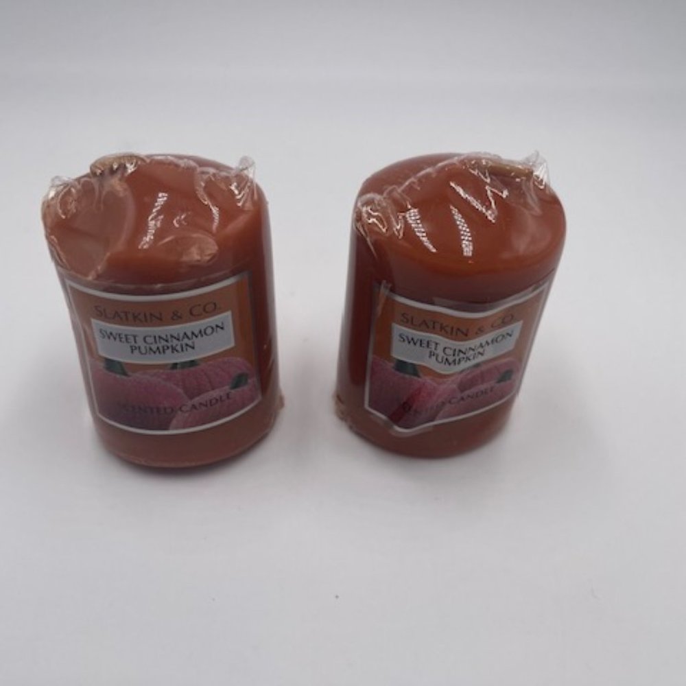 BBW Votive Candle Set, Sweet Cinnamon Pumpkin, Retired & HTF